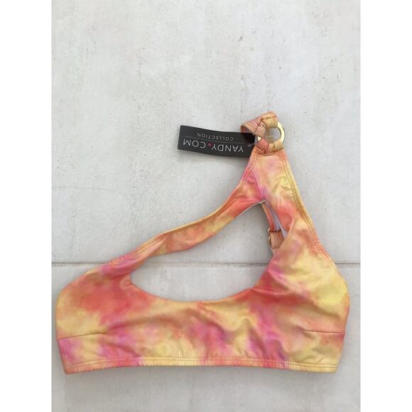 Yandy Swim Bikini Set Sunset Daydream Tie Dye High Waist Cut Out Swimwear - Picture 2 of 11
